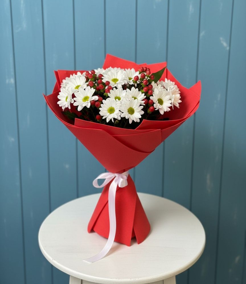 Букет цветов из: Хризантемы в Куртамыше