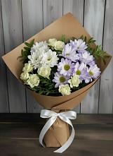 Букет цветов из:  Хризантемы и Розы в Куртамыше