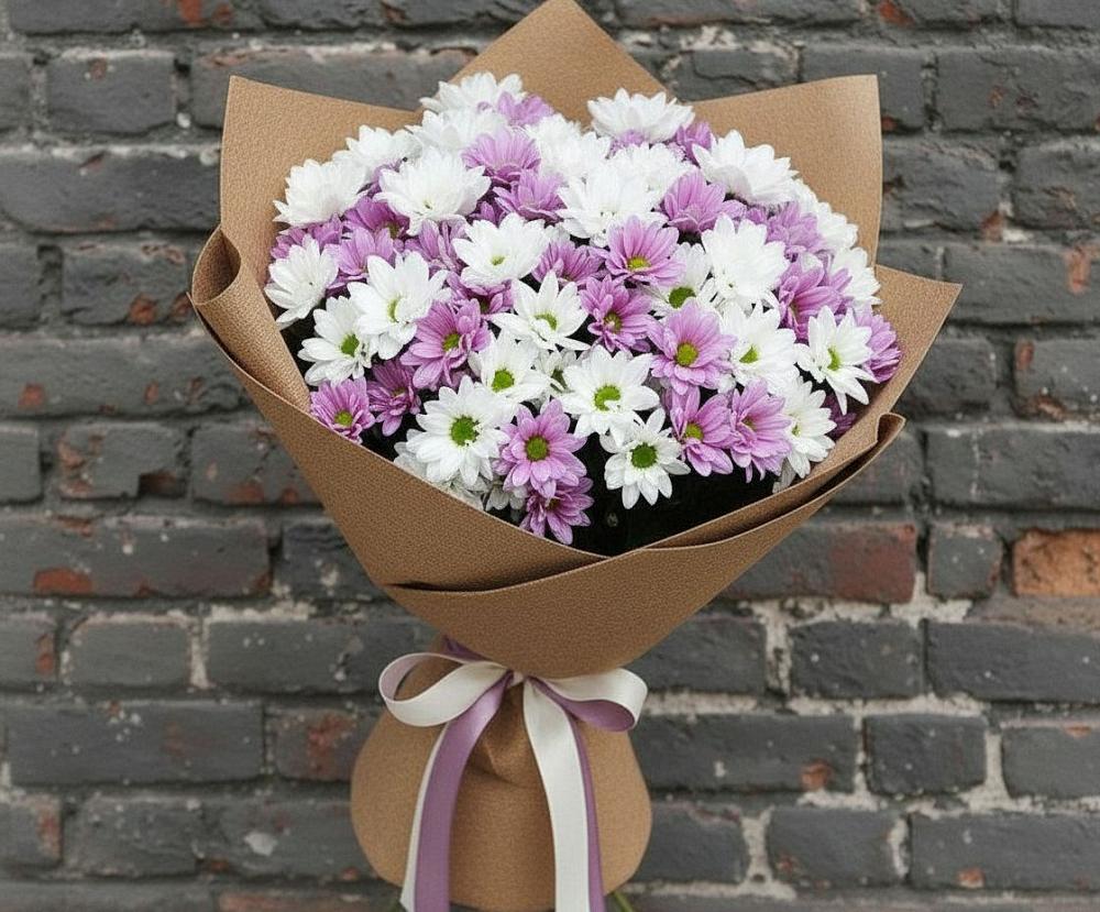 Букет цветов из: Хризантемы в Куртамыше