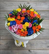 Букет цветов из:  Розы и Хризантемы в Куртамыше