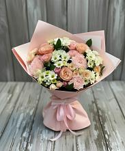 Букет цветов из:  Гвоздики, Розы и Хризантемы в Куртамыше