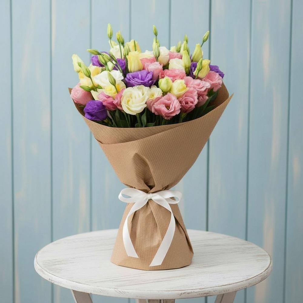 Букет цветов из: Лизиантусы в Куртамыше