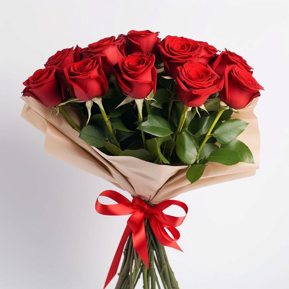 Букет 11 Красных роз Эдлесс Лав в Куртамыше