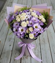 Букет цветов из:  Хризантемы и Розы в Куртамыше