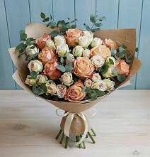 Букет цветов из:  Альстромерии и Розы #REPLACE_PRED# Куртамыше